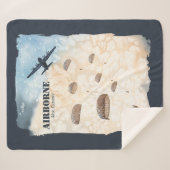 空中のパラトロオペラ素晴らしスのジャンプのカスタマイズ シェルパブランケット (正面(横))