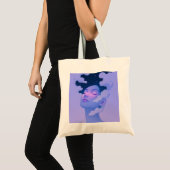 空中の女性トートバッグ トートバッグ (正面(商品))