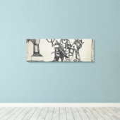 空中の小さな城， 1915 キャンバスプリント (インサイチュ (ウッドフロア))