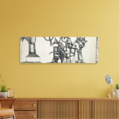 空中の小さな城， 1915 キャンバスプリント (インサイチュ (リビング))