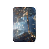 空中の浮遊メトロポリス バスマット (正面縦)