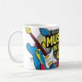 空中の音楽 コーヒーマグカップ (左)