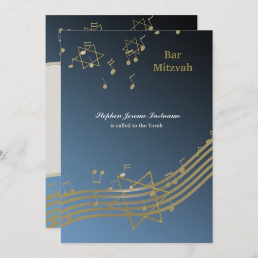 空中の音楽 招待状 (正面/裏面)