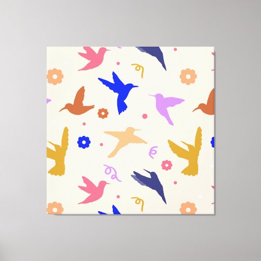 空中の鳥 キャンバスプリント (正面)