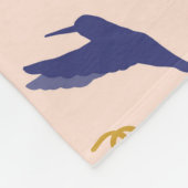 空中の鳥 フリースブランケット (角)