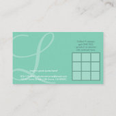 空中イニシャルロイヤリティカード ロイヤリティカード (裏面)