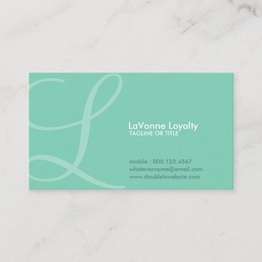 空中イニシャルロイヤリティカード ロイヤリティカード (正面)