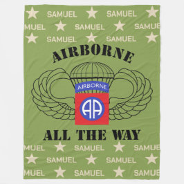 空中オールウェイ名前をカスタムするフリース フリースブランケット