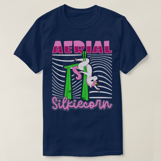空中シルクエアリアルシルキエコーン Tシャツ (デザイン正面)
