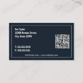 空中ドローンUAVカスタムQR 名刺 (裏面)