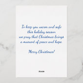 空中パラトロオペラジャンプクリスマス 箔シーズンカード (裏面)