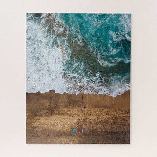 空中ビーチの風景 ジグソーパズル (縦)