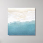 空中ビーチ砂3パネルキャンバス印刷 キャンバスプリント (正面)