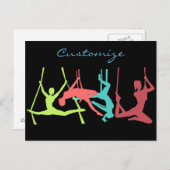 空中フィットネスポーズサンダー_コーブ ポストカード (正面/裏面)