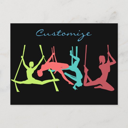 空中フィットネスポーズサンダー_コーブ ポストカード (正面)