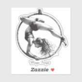 空中フープリラ名 シール (シート)