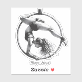 空中フープリラ名 シール