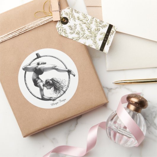 空中フープリラ名 ラウンドシール (ギフト)