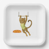 空中ブランコの豹 ペーパープレート (正面)