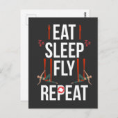 空中ヨガアーティスト体操ダンス空中パフォーマーガール ポストカード (正面/裏面)