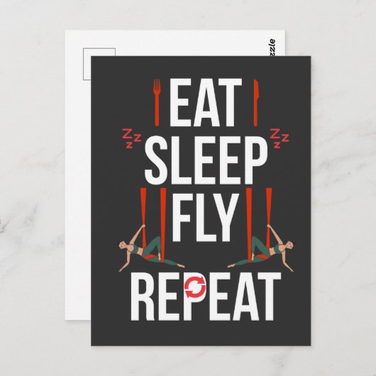 空中ヨガアーティスト体操ダンス空中パフォーマーガール ポストカード (正面/裏面)