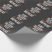 空中ヨガアーティスト体育ダンス航空士少女 ラッピングペーパー (角)