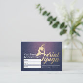 空中ヨガインストラクターアポイントメントピラティスフィットネス 予約カード (スタンド正面)