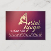 空中ヨガインストラクター10クラスパスアポイントメント ロイヤリティカード (正面)