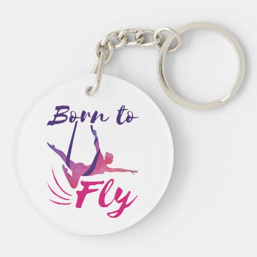 空中ヨガシルク生まれズフライ キーホルダー (裏面)
