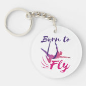 空中ヨガシルク生まれズフライ キーホルダー (正面)