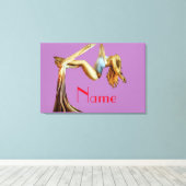 空中ヨガフィットネスサンダー_コーブ キャンバスプリント (インサイチュ (ウッドフロア))