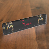 空中ヨガフィットネスサンダー_コーブ デスクネームプレート (側面)