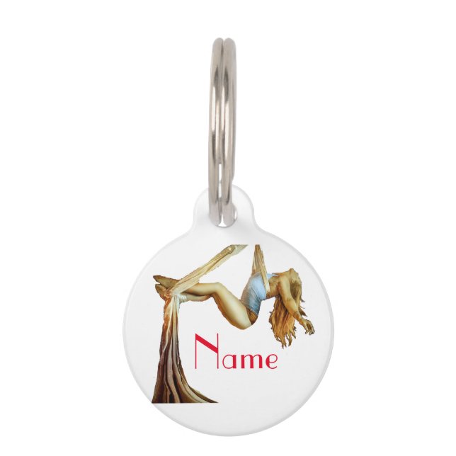 空中ヨガフィットネスサンダー_コーブ ペット　ネームタグ (正面)