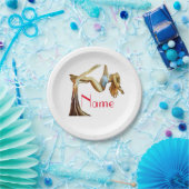 空中ヨガフィットネスサンダー_コーブ ペーパープレート (パーティー)