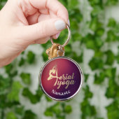 空中ヨガメディテーションピラティスフィットネスインストラクター キーホルダー (手)