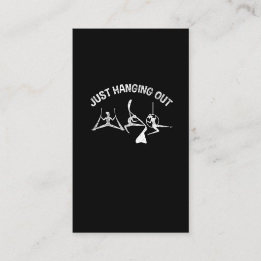 空中ヨガ体操アーティストダンス航空士少女 名刺 (正面)