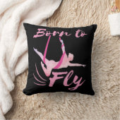 空中ヨガ生まれが飛ぶ クッション (ブランケット)