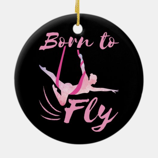 空中ヨガ生まれが飛ぶ セラミックオーナメント (裏面)