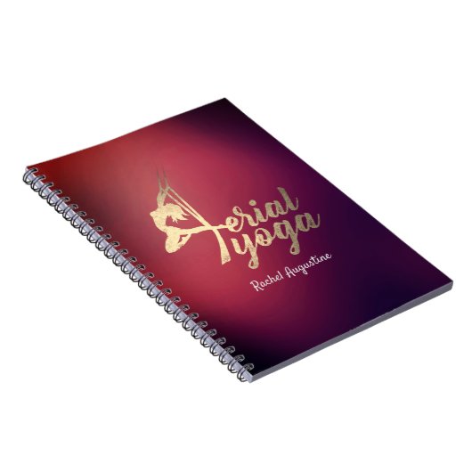 空中ヨガ瞑想インストラクターピラティスフィットネス ノートブック (右側)