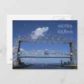 空中リフト橋/ミネソタ州ダルース ポストカード (正面/裏面)