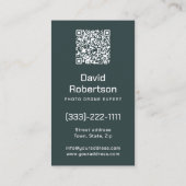 空中写真撮影ドローンのスカイライン写真をマスタリング 名刺 (裏面)