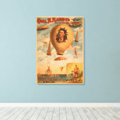 空中劇場の自転車落下傘法 キャンバスプリント (インサイチュ (ウッドフロア))