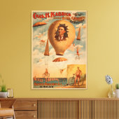 空中劇場の自転車落下傘法 キャンバスプリント (インサイチュ (リビング))