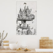 空中回転ハウス ポスター (キッチン)