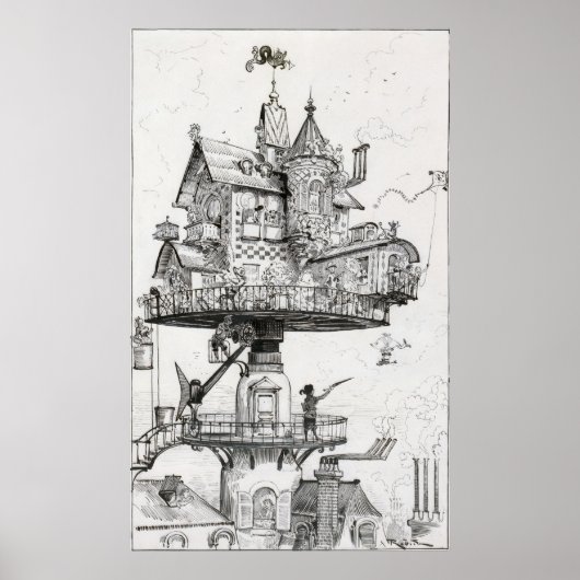 空中回転ハウス ポスター (正面)