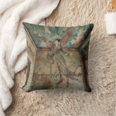 空中国の飛んでいるに向かう天使 クッション (ブランケット)