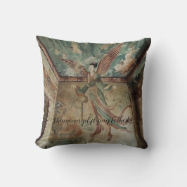 空中国の飛んでいるに向かう天使 クッション