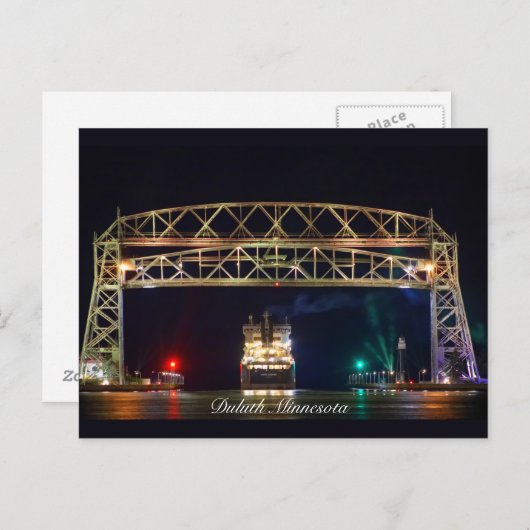 空中揚送橋とアルゴマ運輸 ポストカード (正面/裏面)