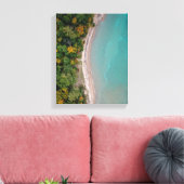 空中撮影ビーチ キャンバスプリント (インサイチュ (リビング))