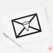 空中標識 長方形シール (封筒)